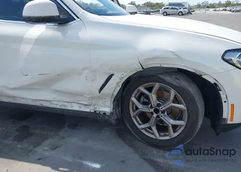 2022 BMW X3 Sdrive30I z USA, uszkodzony, nr VIN 5UX43DP08N9K26259